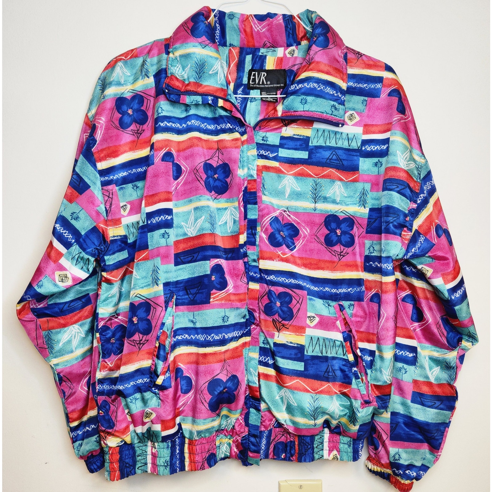 Vintage Evr Div Rousso Apparel Group Womens Windbreaker-Size Large
